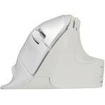 高速スクロール Bluetooth5.0 エルゴノミクス5ボタン BlueLEDマウス/ホワイト ナカバヤシ