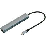 Type-C6in1スリムドック/グレー ナカバヤシ