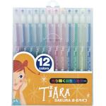 ボールサインティアラ12色セットN サクラクレパス