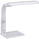LEDデスクスタンド 調光 左右利き用 USBポート付 オーム電機