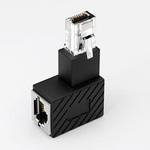 LANケーブルコネクタ 2個セット RJ45 延長 中継 CAT6A対応 光