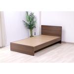 木製ベッドフレーム シングル パネルタイプ スプリングマット用