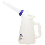 EA991BC-72 プラスチックオイルジョッキ(ふた・網付) エスコ