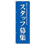 096548 のぼり旗 スタッフ募集(青) No．GNB-2715 W600×H1800 トレード