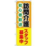 097389 のぼり旗 訪問介護スタッフ募集中 No．GNB-4370 W600×H1800 トレード
