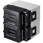 TAP-KJUSB1C1BK 埋込USB給電用コンセント サンワサプライ