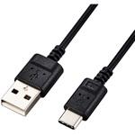 USBケーブル A-C USB2.0 スリム 極細 タイプC スマートフォン タブレット エレコム