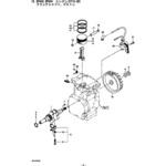 639019 BP404 エンジン クランクシャフト、ピストン部品 クランク