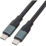 USB3.2Gen2 Type-Cケーブル PD100W メッシュ 0.5m アイネックス
