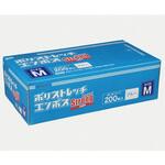 TPE手袋 ポリストレッチエンボスストロング M 青 使い捨て TPE手袋 パックスタイル PackStyle(パックスタイル)