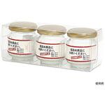 ギフト箱 K-1128 広口瓶S×3本 クリア ヤマニパッケージ ヤマニパッケージ