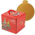 ケーキ箱 20-2322TM カラフルツリー4.5号 金台紙丸型付 ヤマニパッケージ ヤマニパッケージ