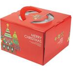 ケーキ箱 20-2324 カラフルツリー6号 ヤマニパッケージ ヤマニパッケージ