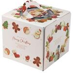 ケーキ箱 20-2325 ホワイトサンタ4.5号 ヤマニパッケージ ヤマニパッケージ