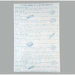 グラシンペーパー(レシピ柄)ブルー 大阪ポリエチレン販売 大阪ポリヱチレン販売