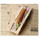 サンドウィッチ袋 No.62-3カスクートフィッセル(パリス柄)茶 大阪ポリエチレン販売 大阪ポリヱチレン販売