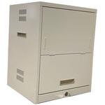 卓上型スチール製トレー保管庫(2列15段) 仁張工作所