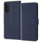 Xperia 10 III 耐衝撃 手帳 マグネット スリープ/ダークネイビ レイ・アウト