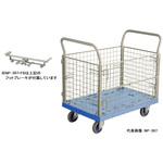 NP-307+FB 大型樹脂金網付台車 フットブレーキ付 金沢車輌