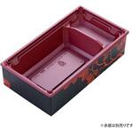 仕出し弁当容器 ワン折重70×37 B-43 茜松 縁 アクタ アクタ