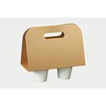 手提げカップホルダー 2個用未晒 パックスタイル PackStyle(パックスタイル)