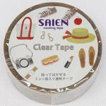 ラッピング用品 マスキングテープ SAIEN おでかけ 15mm×3m カミイソ産商 カミイソ産商