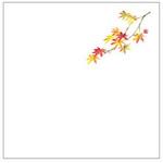 敷紙 和紙5寸懐紙 No.7224 紅葉 カミイソ産商 カミイソ産商