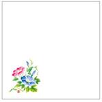 敷紙 和紙5寸懐紙 No.7234 朝顔 カミイソ産商 カミイソ産商