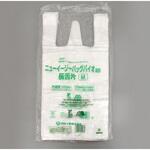 バイオマスレジ袋 ニューイージーバッグバイオ25 長舌片 M 半透明 福助工業 福助工業