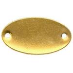タグブランク (真鍮 楕円) エスコ