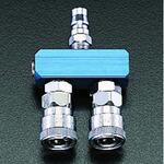 2連 エアーカップリング エスコ