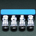 4連 エアーカップリング エスコ