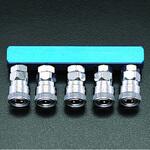 5連 エアーカップリング エスコ