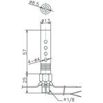エアー式熱風ヒーター (ストレートノズル) エスコ