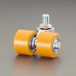 キャスター (自在・ツインホール・ポリウレタン) エスコ