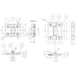 トルクヒンジ (樹脂製) エスコ