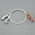 アースクリップワイヤー (C型xワニ口) エスコ