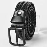 ベルト 紳士 作業用 おしゃれ 革 牛革 本革 メンズ レディース カジュアル ブラック RIDEZ(ライズ)