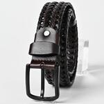 ベルト 紳士 作業用 おしゃれ 革 牛革 本革 メンズ レディース カジュアル レッド ブラウン RIDEZ(ライズ)