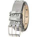 ベルト かっこいい 本革 バイク おしゃれ グレー RIDEZ(ライズ)