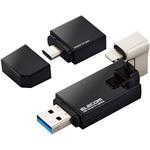 USBメモリ Lightning USB3.2(Gen1) USB3.0対応 Apple MFI認証 Type-C変換アダプタ付 iPhone iPad エレコム