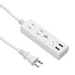 TVFC24A2AC2U 国内海外兼用2AC2USB2.4A 1m ヤザワコーポレーション