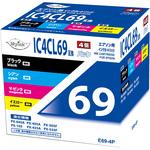 E69-4P 汎用インクカートリッジ エプソン対応 IC69 タイプ 日本ナインスター