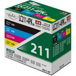 B211-4P 汎用インクカートリッジ ブラザー対応 LC211タイプ 日本ナインスター