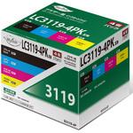 B3119-4P 汎用インクカートリッジ ブラザー対応 LC3119タイプ 日本ナインスター
