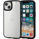 iPhone13 ケース カバー ハイブリッドケース 軽量 フレームカラー ストラップホール付 エレコム