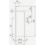 アルミブロック用コーナーポスト 水切付/TPJ型 日軽金アクト