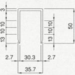 アルミブロック用コーナーポスト 水切無/HPA型 日軽金アクト