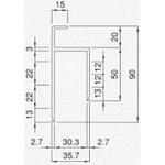 アルミブロック用コーナーポスト 水切付/HPF型 日軽金アクト