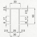 アルミブロック用コーナーポスト 水切無/KPB型 日軽金アクト
